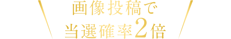 画像投稿で当選確率2倍