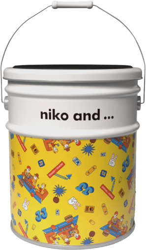 イメージ：niko and ...クッション付きペール缶