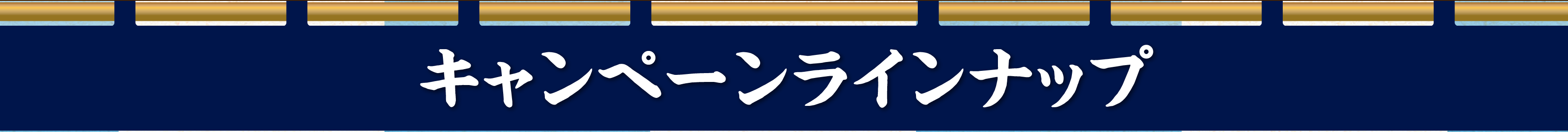 キャンペーンラインナップ