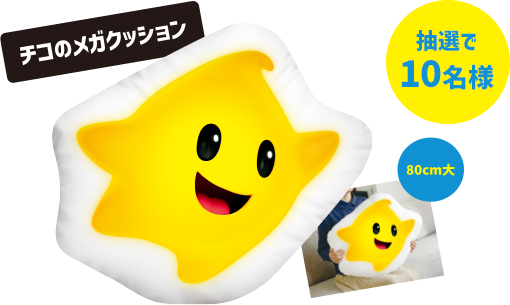 チコのメガクッション（80cm大）10名様