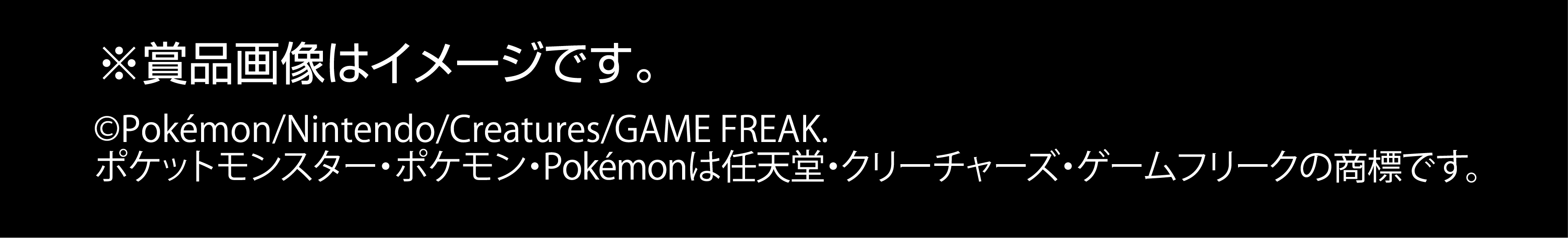 ※賞品画像はイメージです。©Pokémon/Nintendo/Creatures/GAME FREAK. ポケットモンスター・ポケモン・Pokémonは任天堂・クリーチャーズ・ゲームフリークの商標です。