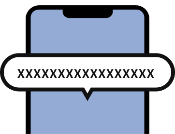 LINEトーク画面からシリアルコードを送信するイメージ画像