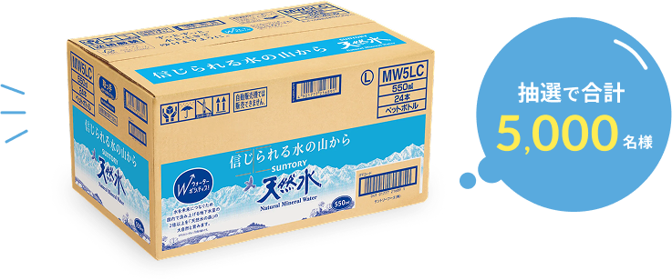 抽選で合計5,000名様