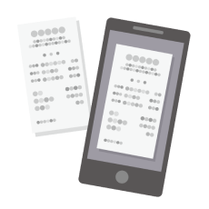 スマートフォンとレシートのイメージ画像