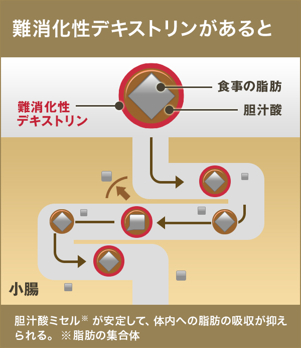 難消化性デキストリンがあると